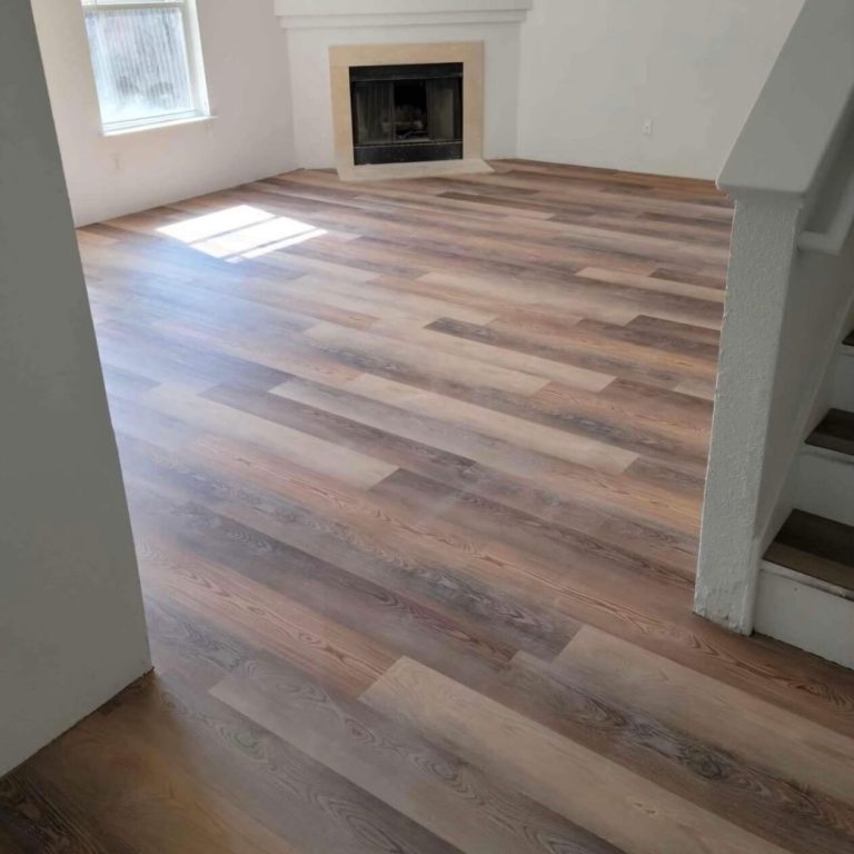 Happy customer raving about her new floors that TR & Sons installed